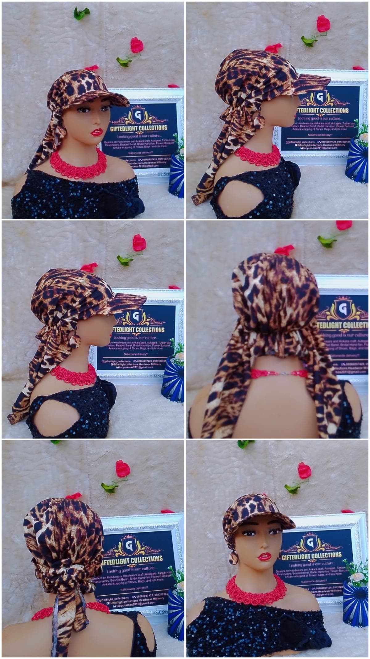 Hand crafted face cap